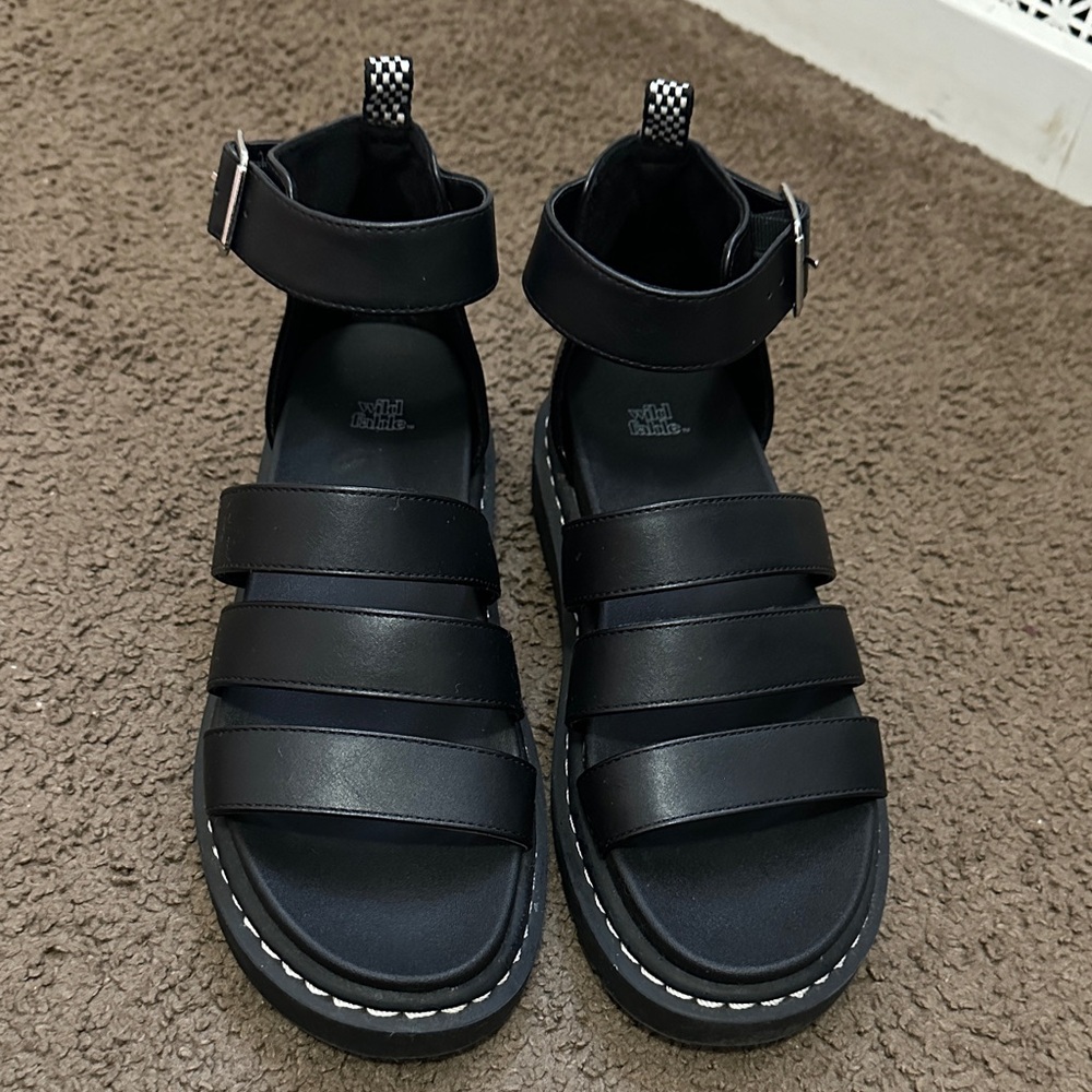 Black Strappy Sandals